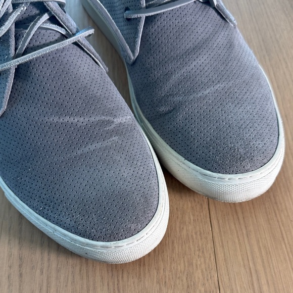 Del Toro Gray Chukka Boots with Red Accents - 12 - Picture 3 of 12